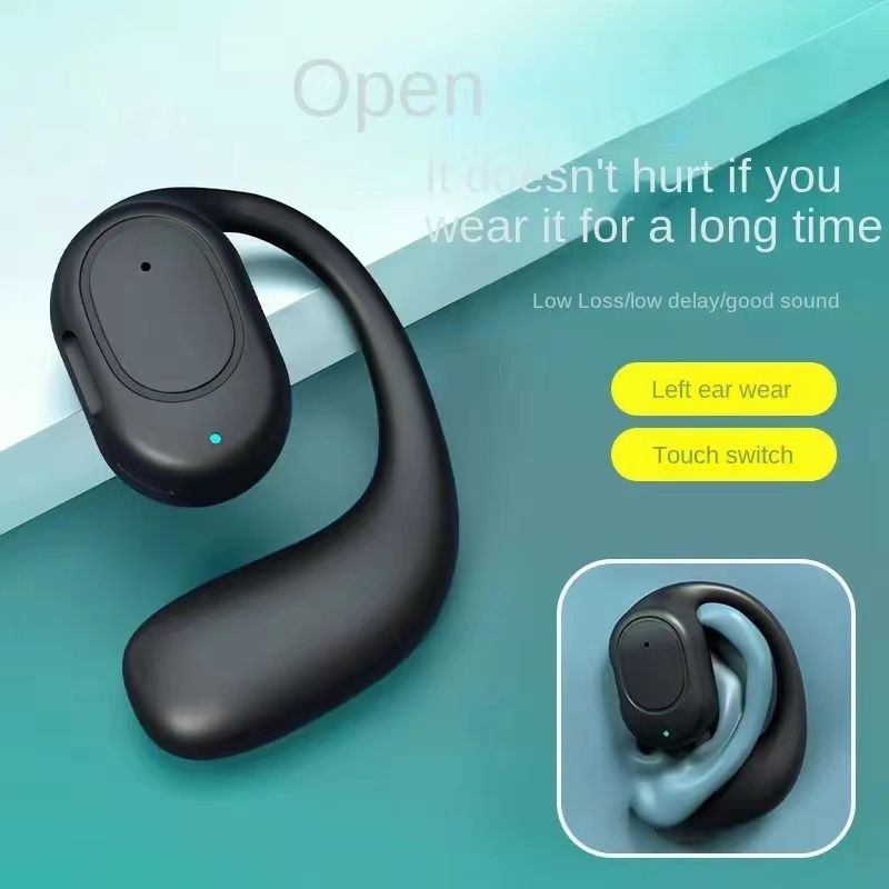 One Factory Single-Ear Bluetooth Earphone, Hook Design, Stereo Sound, Noise Reduction