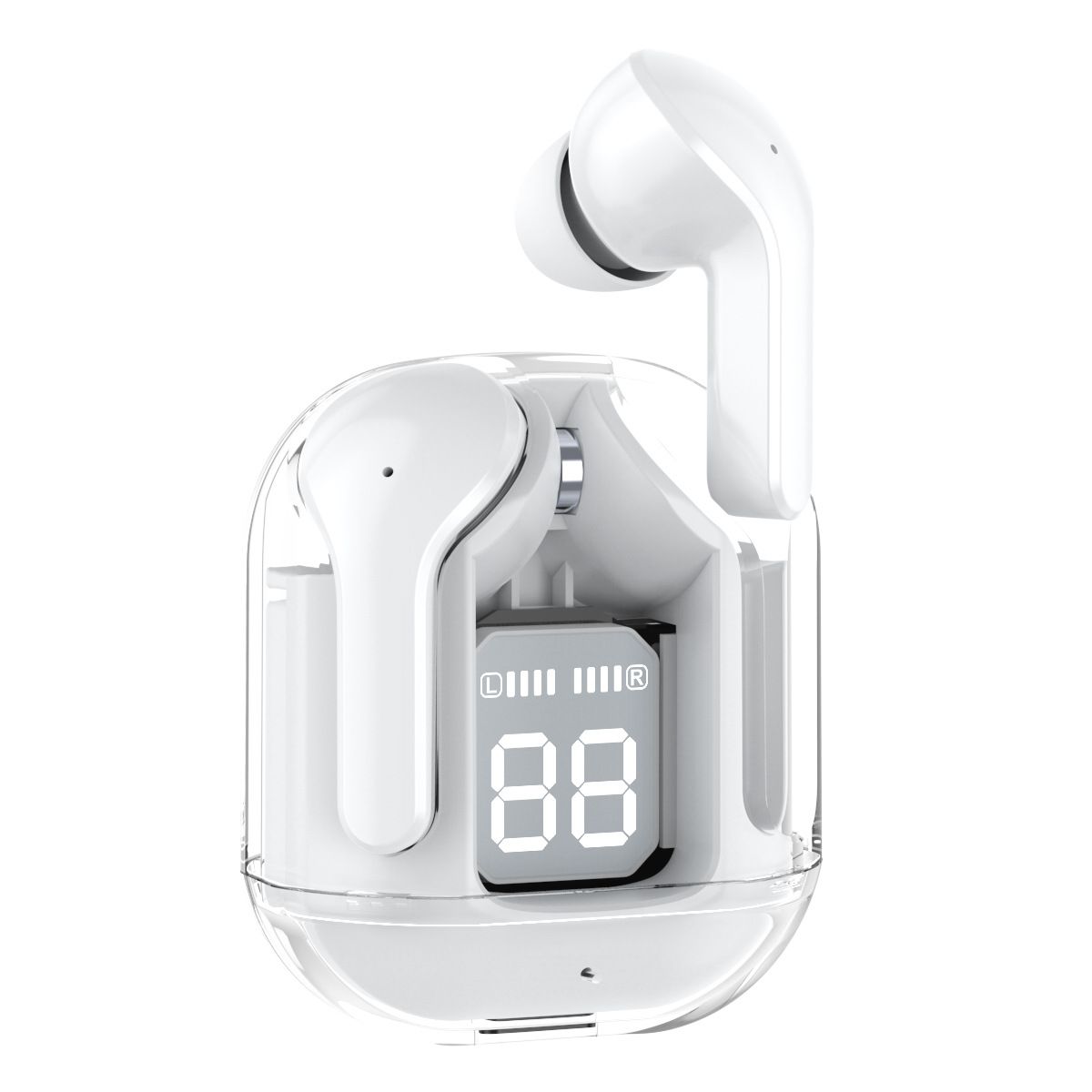 RichRipple Air31 Plus Bluetooth Earbuds: LED Display, Long Life, Translucent Case