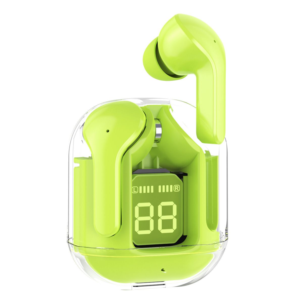 RichRipple Air31 Plus Bluetooth Earbuds: LED Display, Long Life, Translucent Case