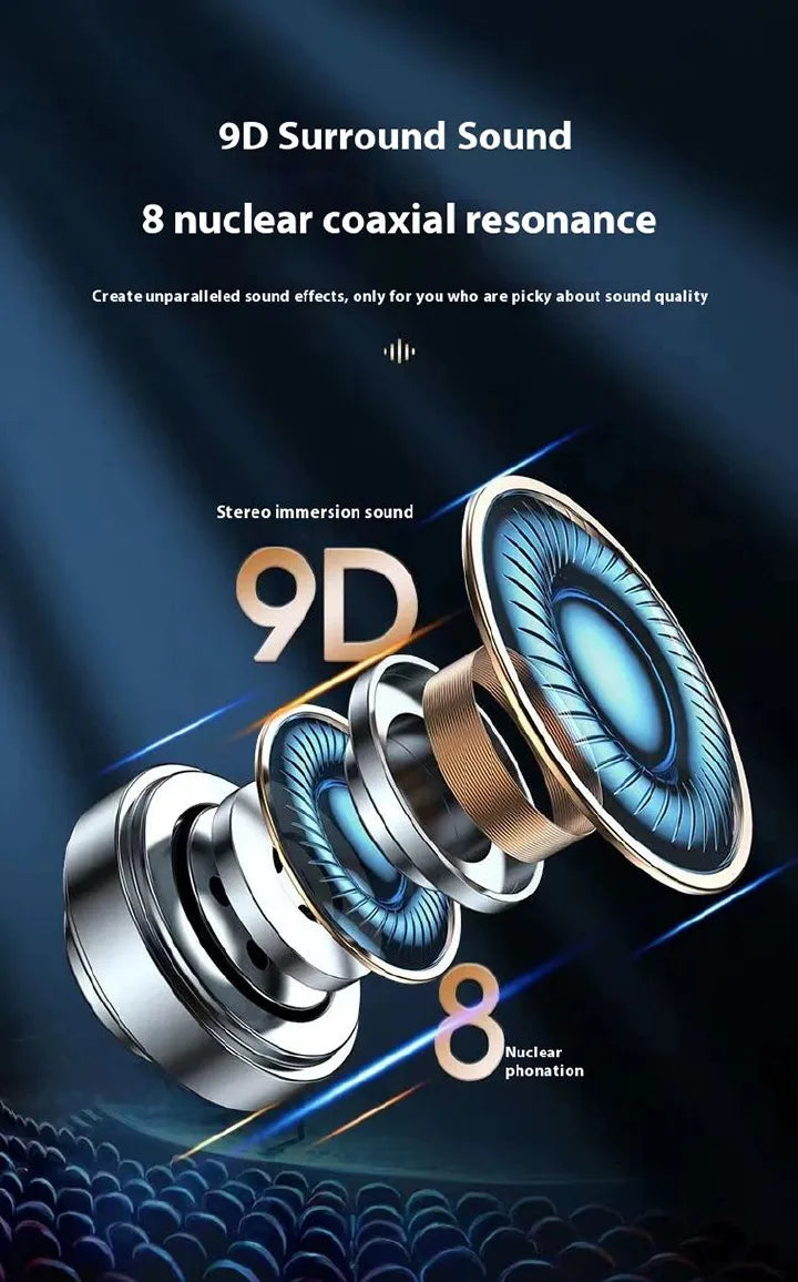 3.5mm Wired Earphones: HIFI Bass, In-Ear Stereo, Mic for Gaming & Sports