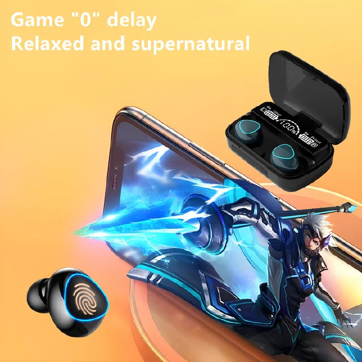 RichRipple M10 TWS Bluetooth 5.0 Wireless Earbuds with LED Display and Mic