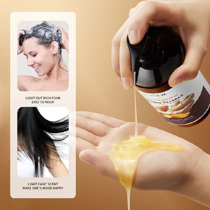 SADOER Ginger Hair Care 4-Piece Set: Deep Nourishment for Elastic, Shiny Hair