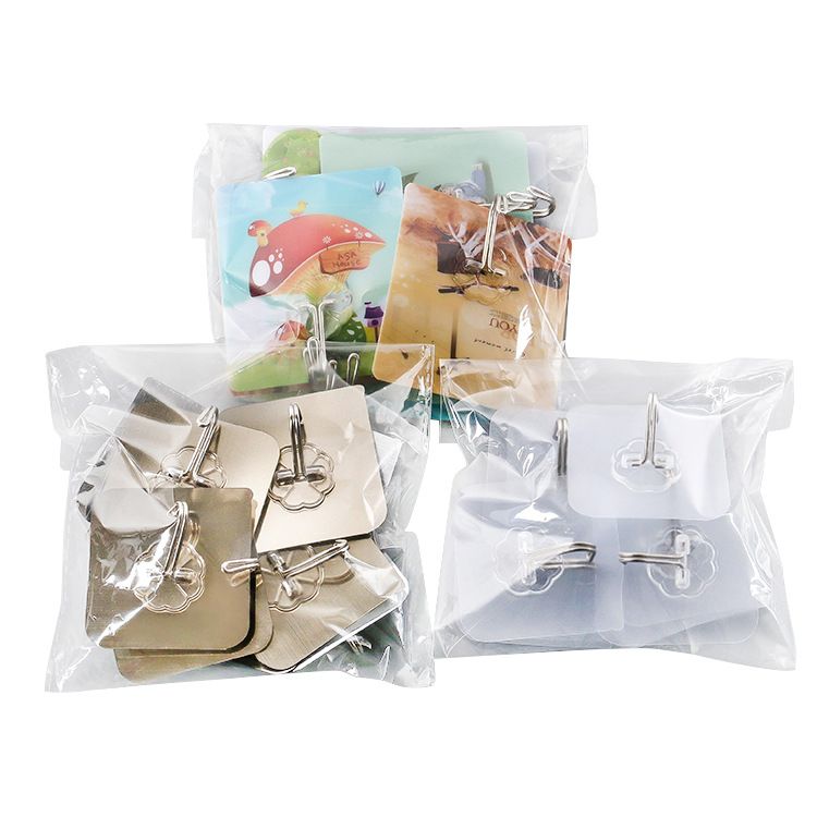 UPHUI 10-Piece Extra Large Heavy-Duty Waterproof Sticky Hooks - No-Drill Wall Mount