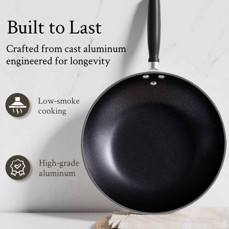 Jamespot 11-Piece Aluminum Non-Stick Cookware Set: Multi-Size Pots, Lids, Frying Pan