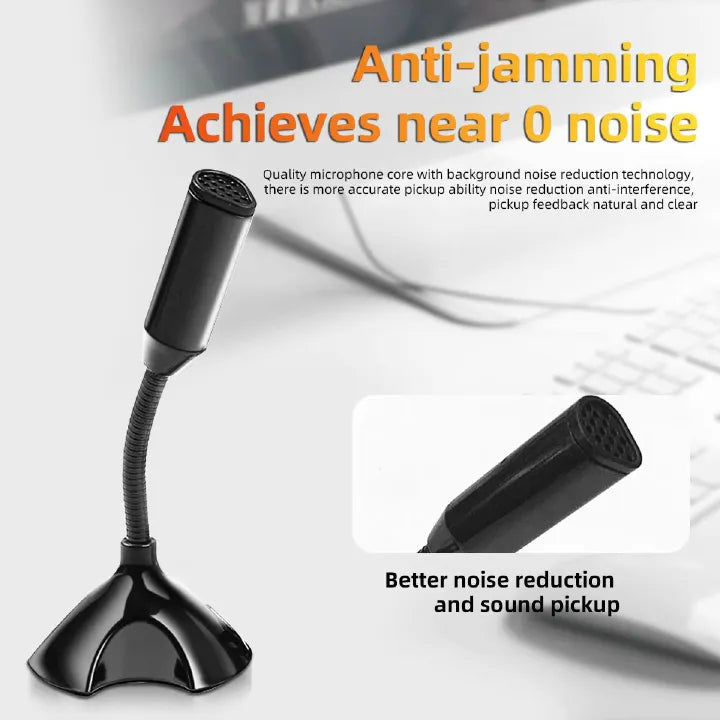 Adjustable USB Desktop Microphone for Laptop PC Singing Gaming Streaming