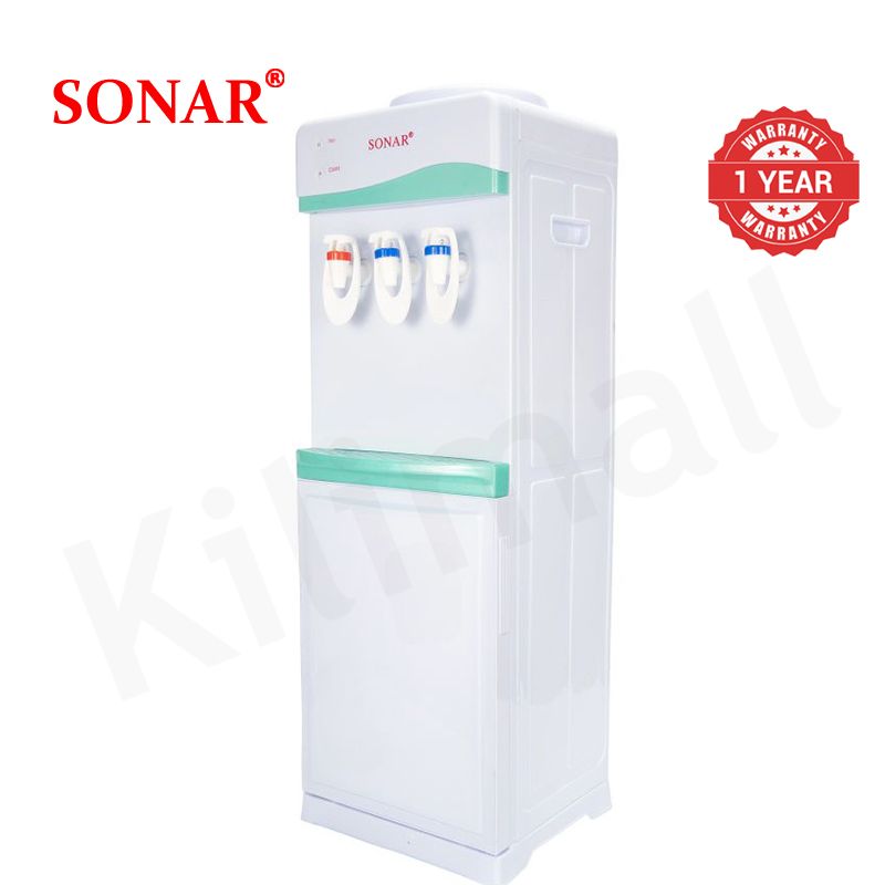 Sonar Top Loading Freestanding Hot Cold Normal Water Dispenser Push Tap Cooler