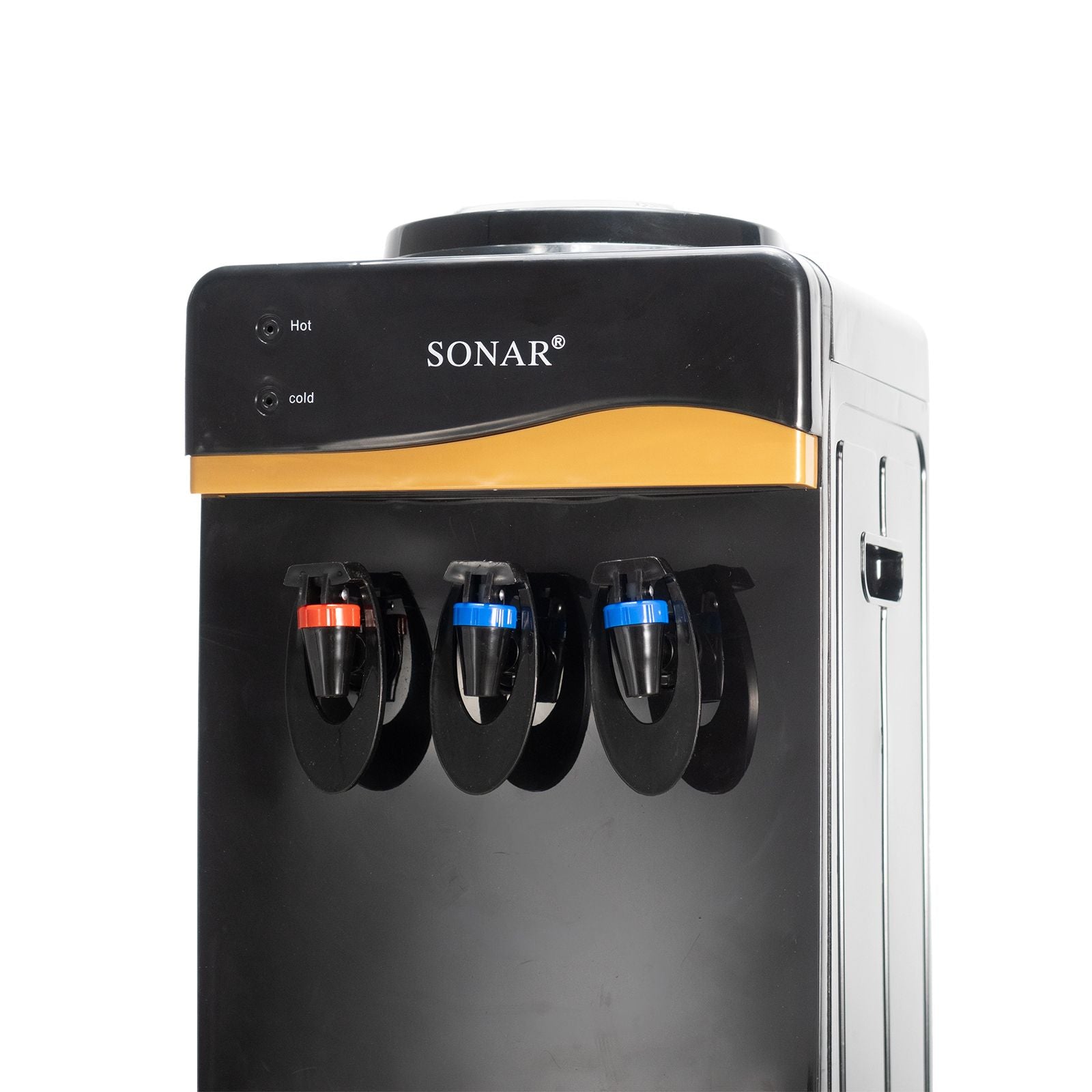 Sonar Top Loading Freestanding Hot Cold Normal Water Dispenser Push Tap Cooler