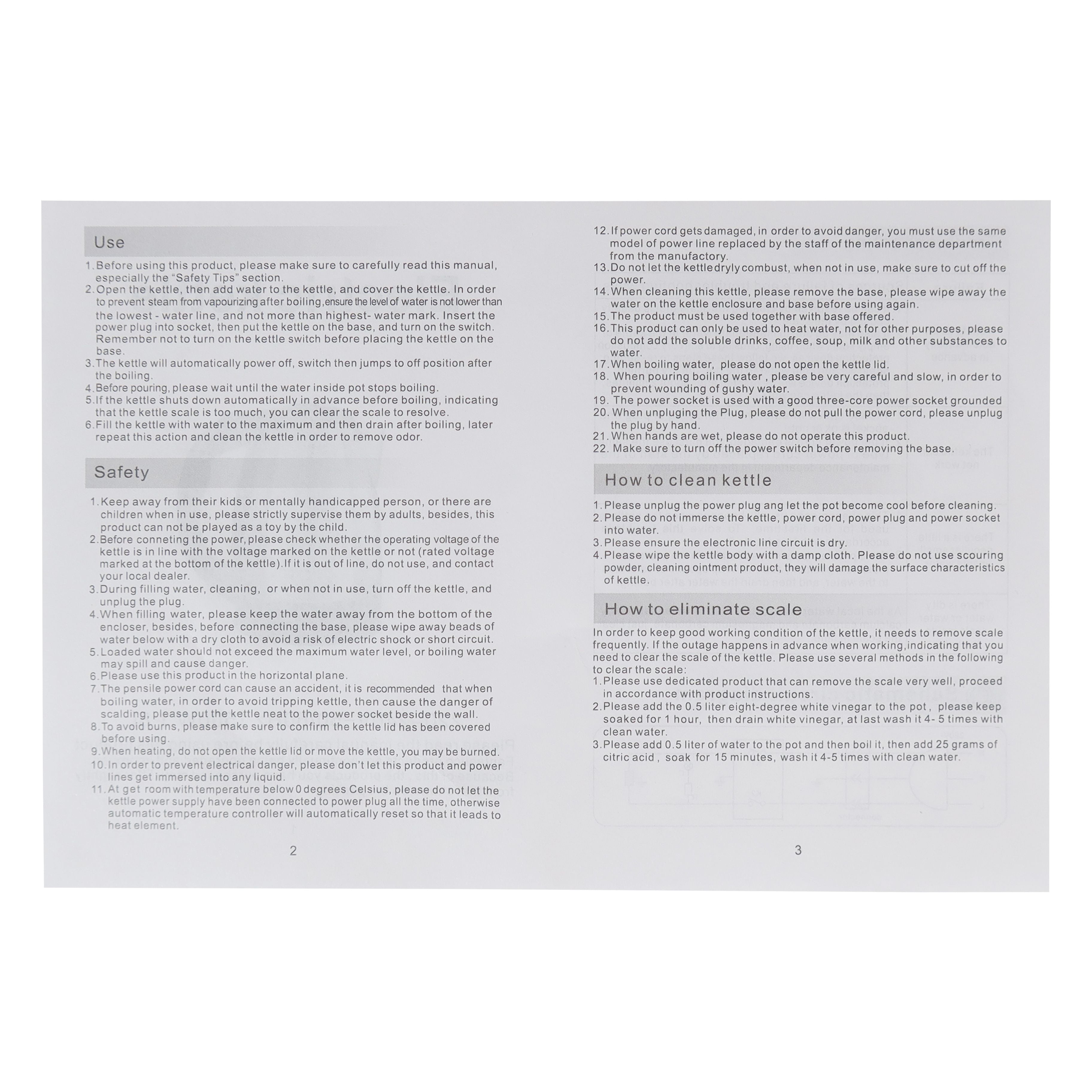 IPCONE 2L 1500W Stainless Steel Cordless Electric Kettle for Fast Boiling Water