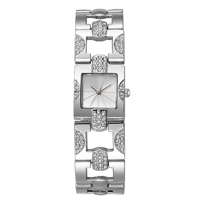 Elegant Silver Quartz Bracelet Watch for Women - High Quality Fashion