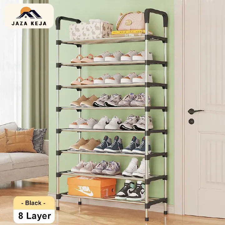 Jaza Keja 6-Tier Easy Assemble Shoe Rack - Space-Saving Entryway Storage