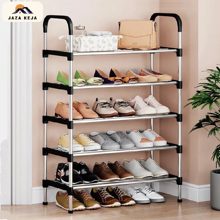 Jaza Keja 6-Tier Easy Assemble Shoe Rack - Space-Saving Entryway Storage