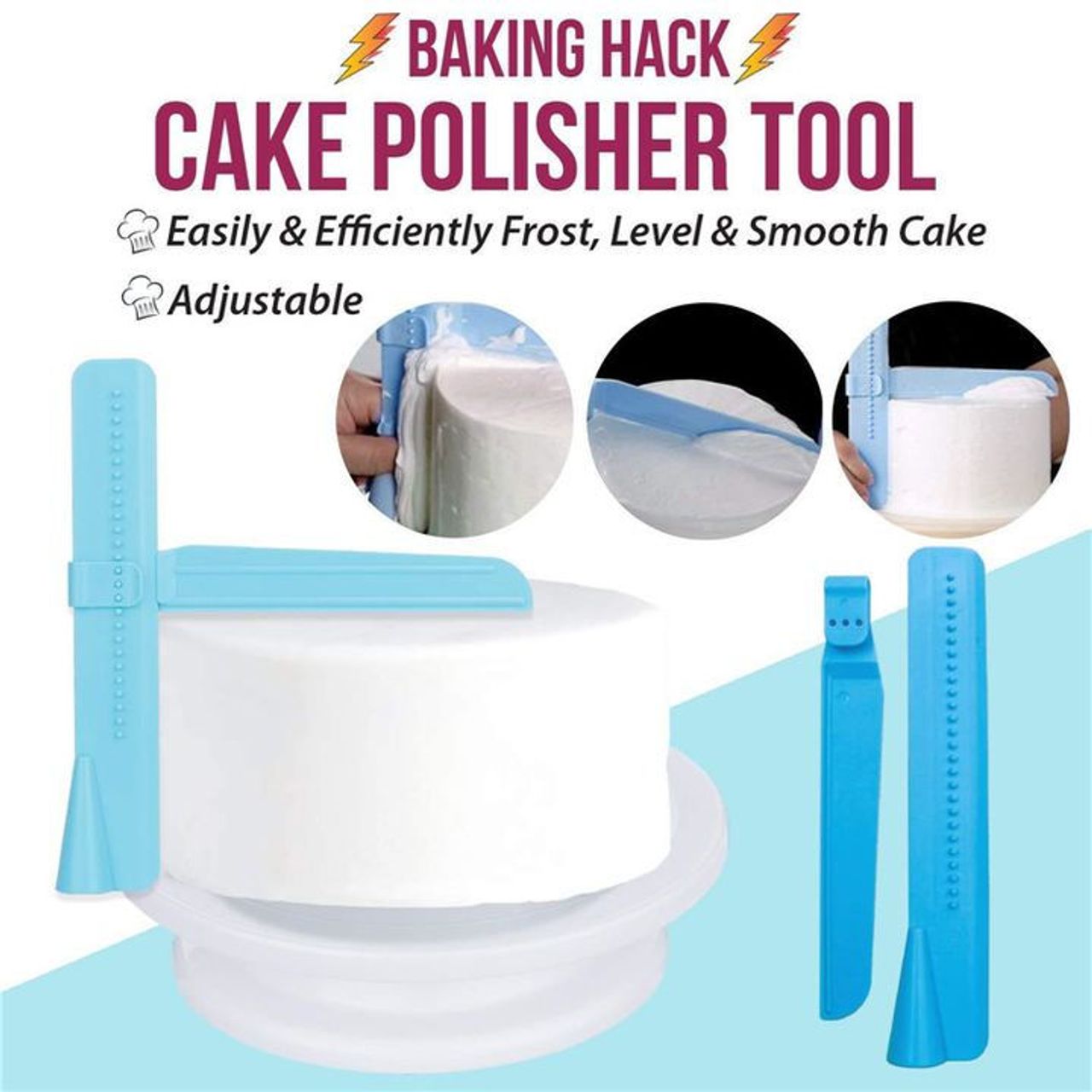 164-Piece Ultimate Cake Decorating Kit with Rotating Stand & Baking Tools