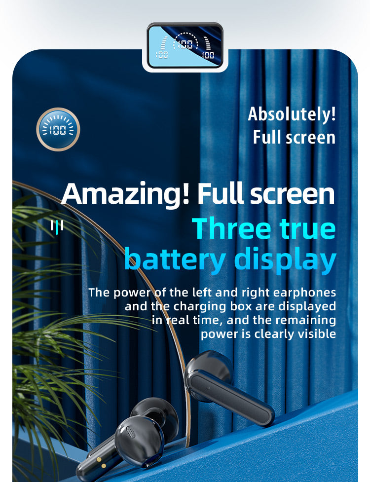 VEDO S20 Wireless TWS Bluetooth 5.1 Earbuds with Digital Power Display