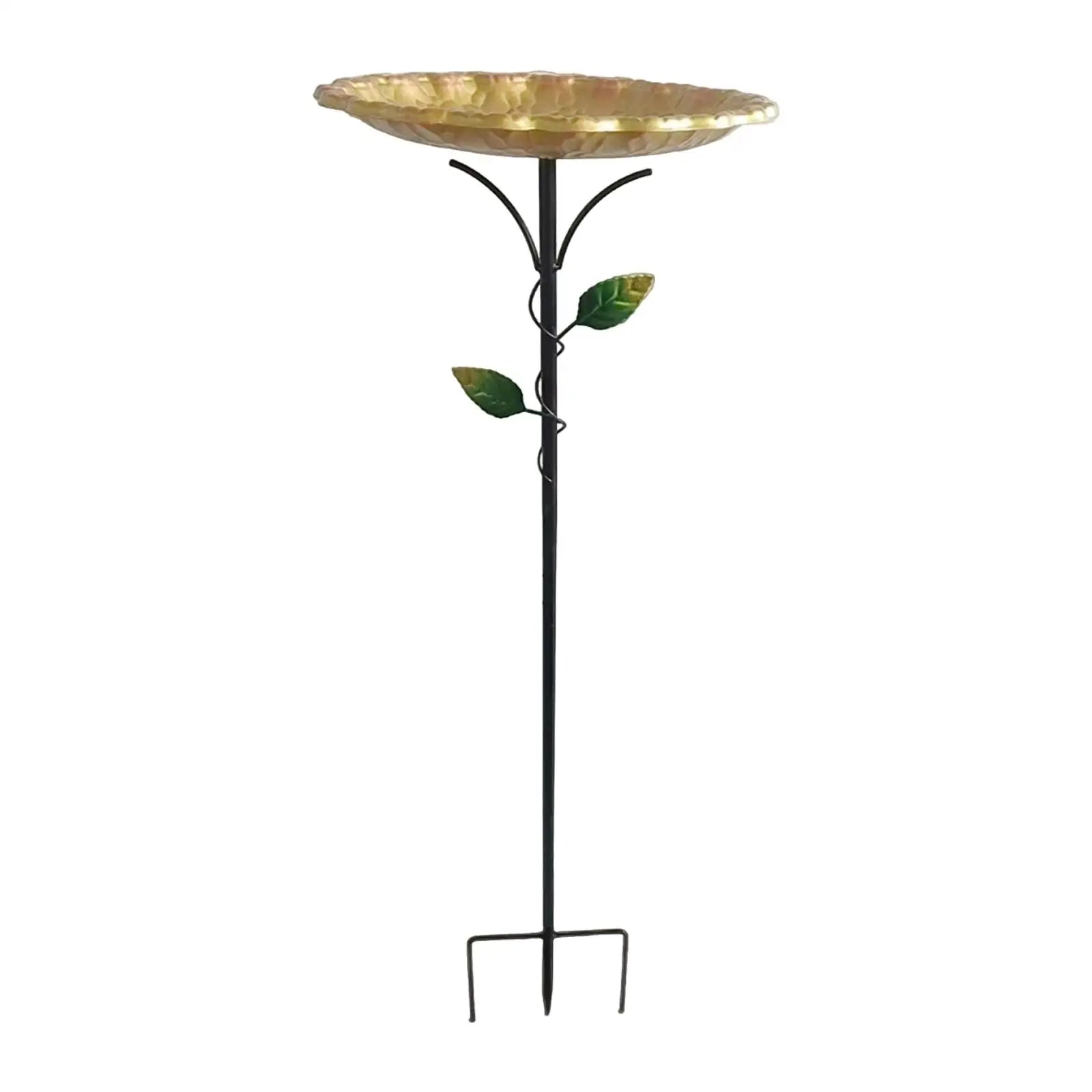 Garden Birdbath Sturdy Iron Outdoor Bird Bath for Outside Vintage Standing Birdbath Bowl for Outdoor Garden Patio Yard