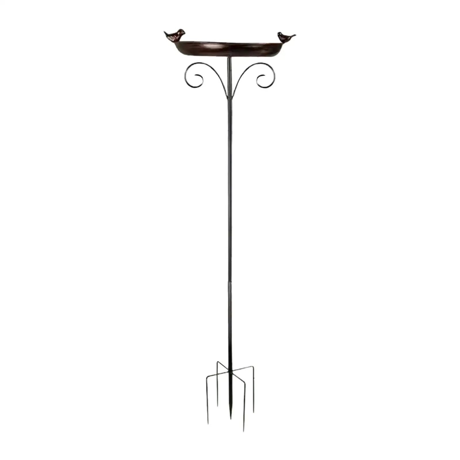 Garden Birdbath Sturdy Iron Outdoor Bird Bath for Outside Vintage Standing Birdbath Bowl for Outdoor Garden Patio Yard