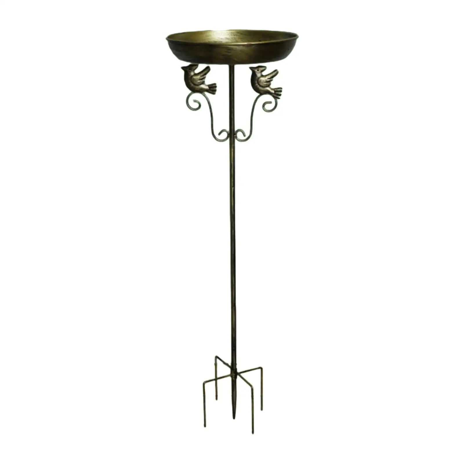 Garden Birdbath Sturdy Iron Outdoor Bird Bath for Outside Vintage Standing Birdbath Bowl for Outdoor Garden Patio Yard