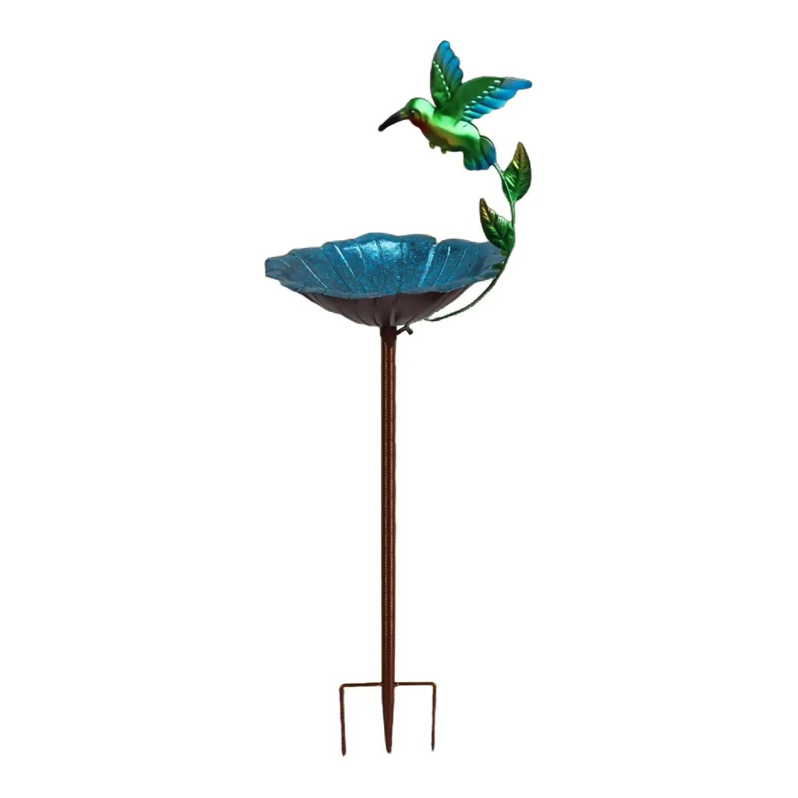 Garden Birdbath Sturdy Iron Outdoor Bird Bath for Outside Vintage Standing Birdbath Bowl for Outdoor Garden Patio Yard