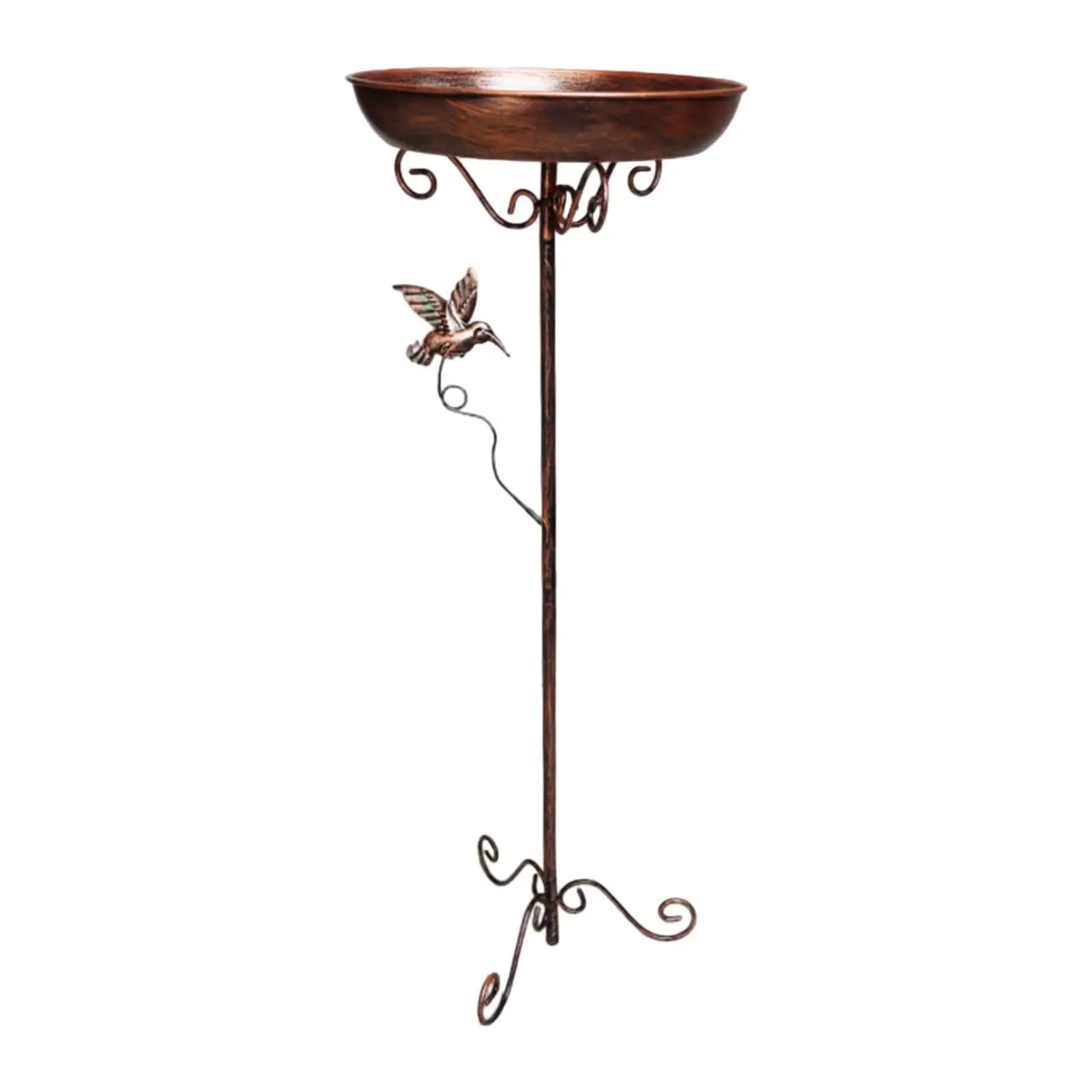 Garden Birdbath Sturdy Iron Outdoor Bird Bath for Outside Vintage Standing Birdbath Bowl for Outdoor Garden Patio Yard