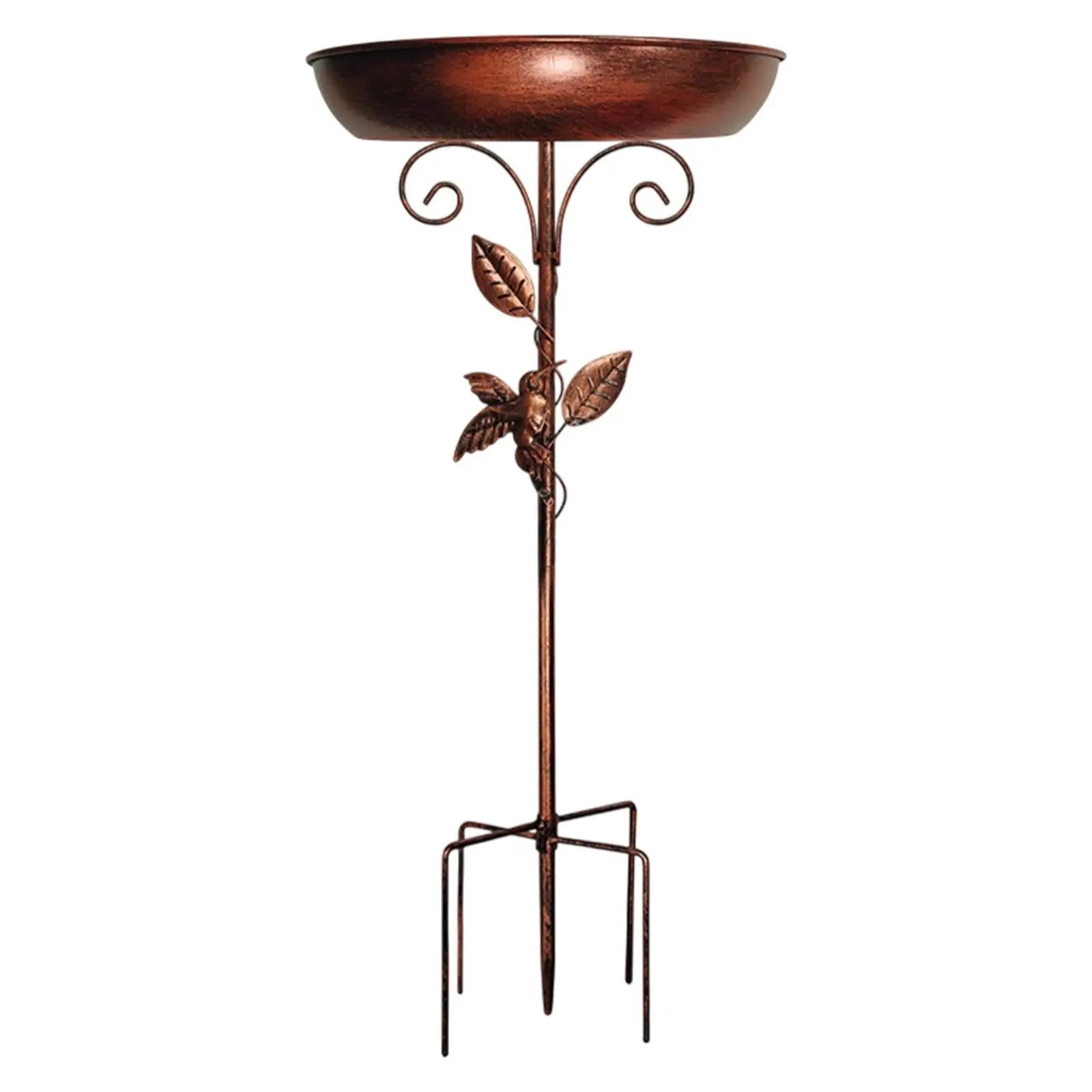 Garden Birdbath Sturdy Iron Outdoor Bird Bath for Outside Vintage Standing Birdbath Bowl for Outdoor Garden Patio Yard