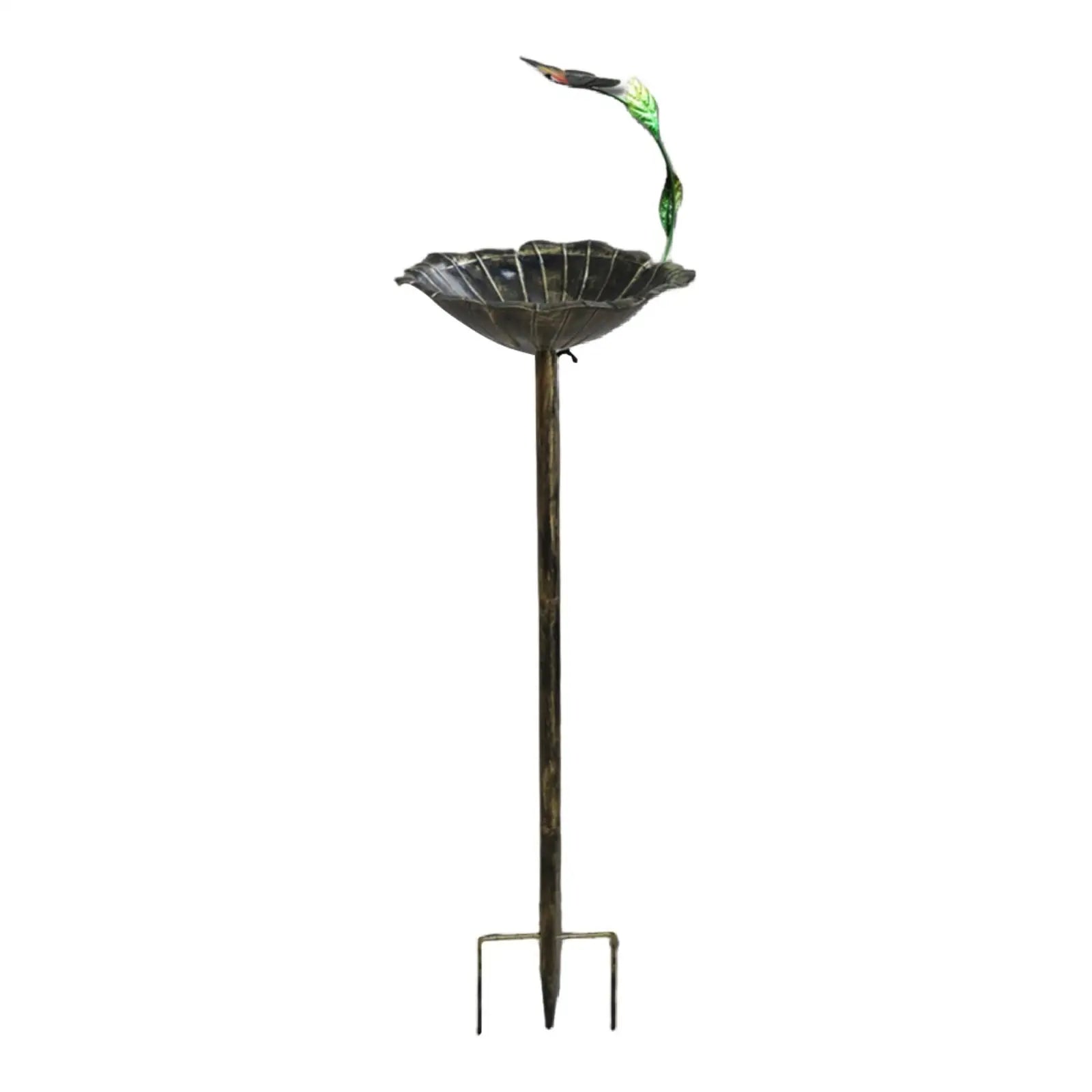 Garden Birdbath Sturdy Iron Outdoor Bird Bath for Outside Vintage Standing Birdbath Bowl for Outdoor Garden Patio Yard