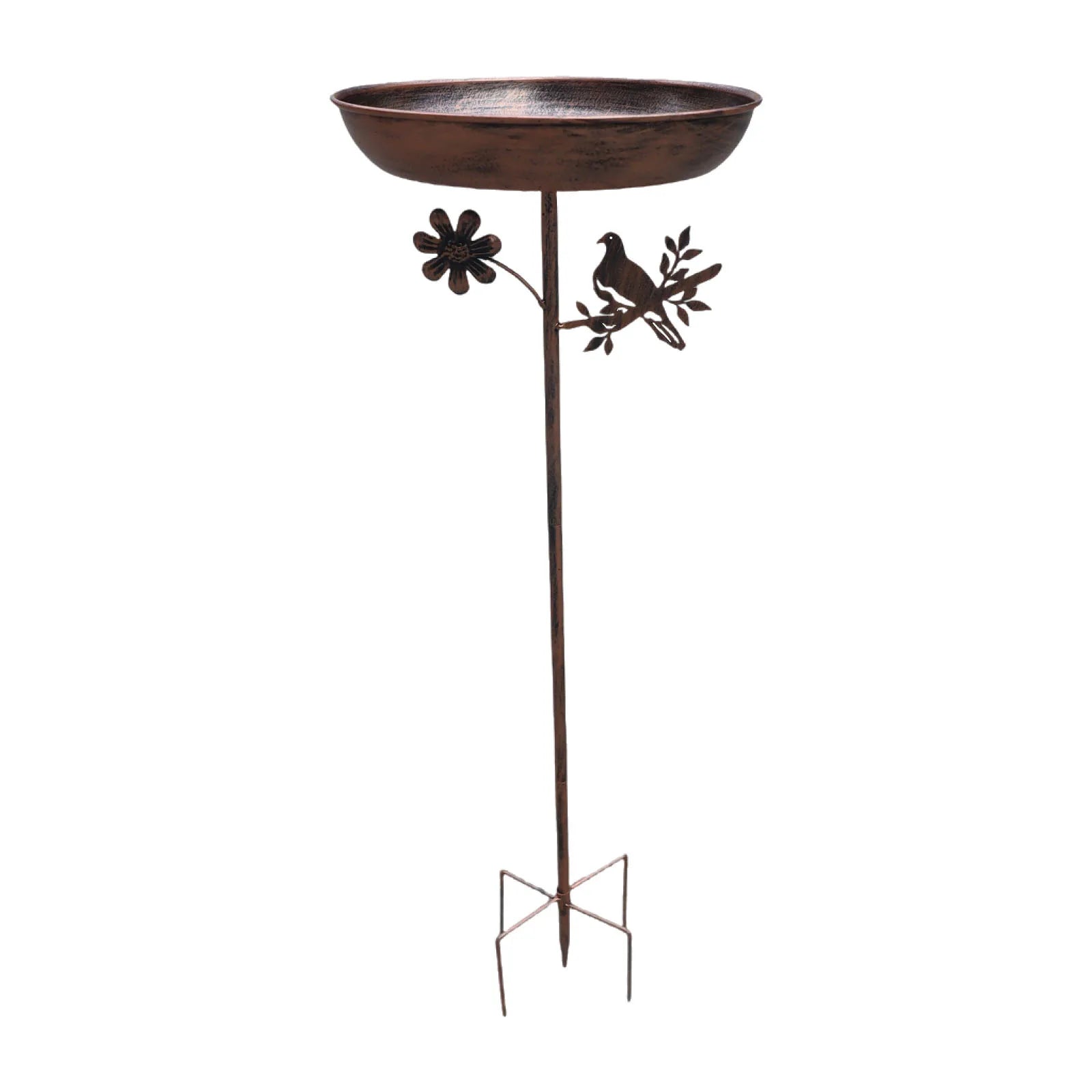 Garden Birdbath Sturdy Iron Outdoor Bird Bath for Outside Vintage Standing Birdbath Bowl for Outdoor Garden Patio Yard
