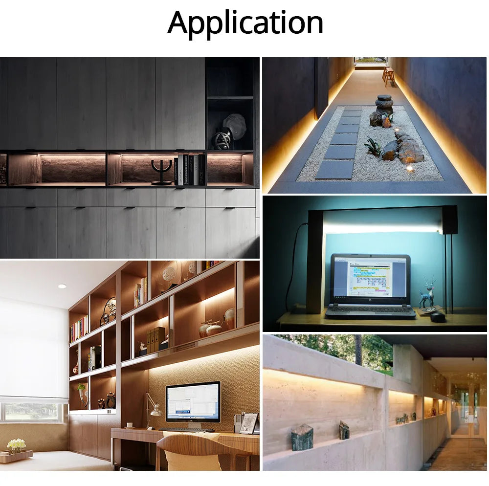 30CM/40CM Led Tube Light Bar Lights Floodlight Cabinet Kitchen Warm 220v Storage Wall Profile Smd2835 Home Desk Clear Shell