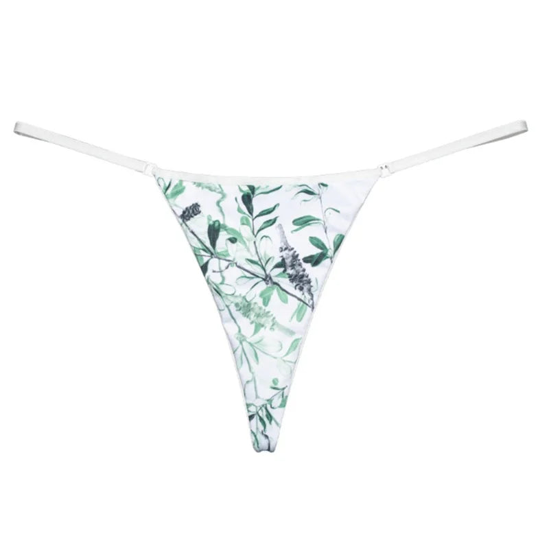 Bikini Thin-strap Cotton Lady thong Sexy Leopard Print T-Panty Lady G-string Seduction T-back Seamless Women's Underwear