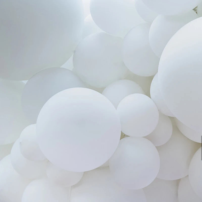 5" 10" 12" 18" 36" Matte Pure White Balloons Wedding Decoration Birthday Party Baby Shower Globos Round Latex Helium Balloon