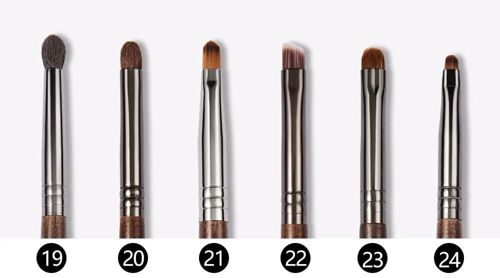 OVW Natural Goat Hair Makeup Brushes Set Professional Kit brocha maquillaje pedzle do makijazu blending smudging brush shader