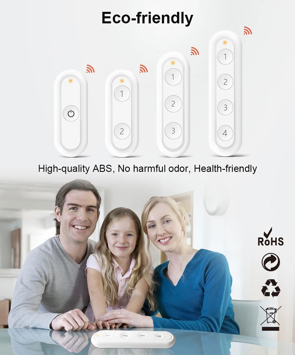 Tuya Smart Life ZigBee 3.0 Wireless Portable Pushbutton 1,2,3,4 Gang Remote Controller Scene Switch