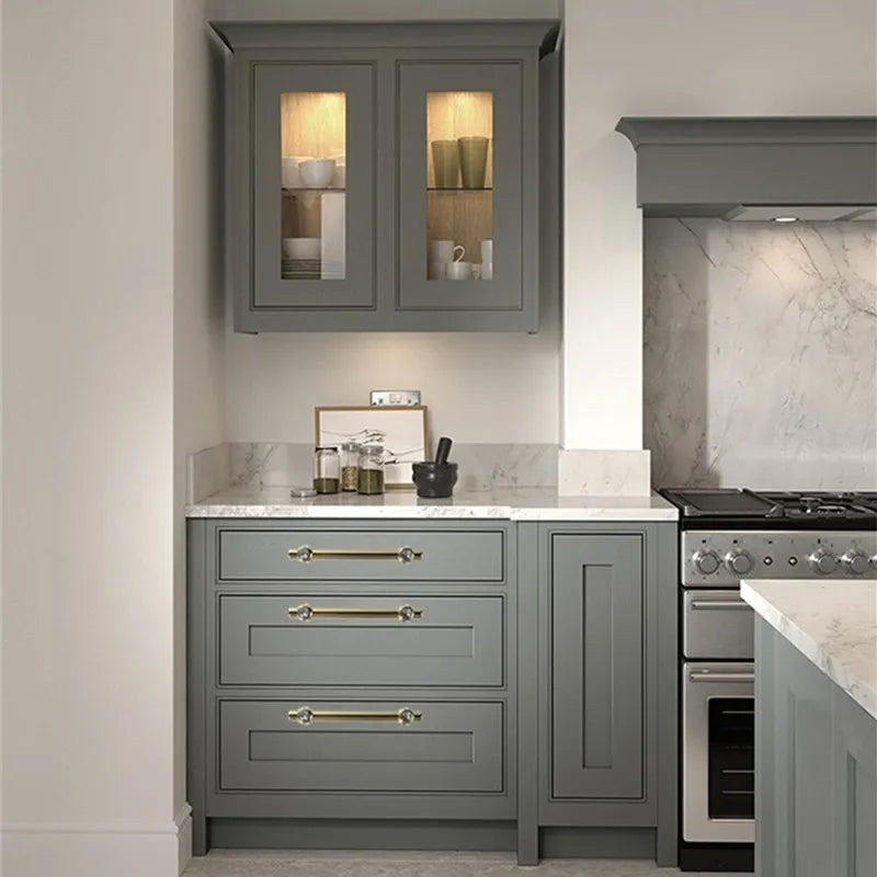 KK&FING Luxury Crystal Handles Drawer Knobs Zinc Alloy Kitchen Cabinet Handles Wardrobe Door Pulls Furniture Handle Hardware