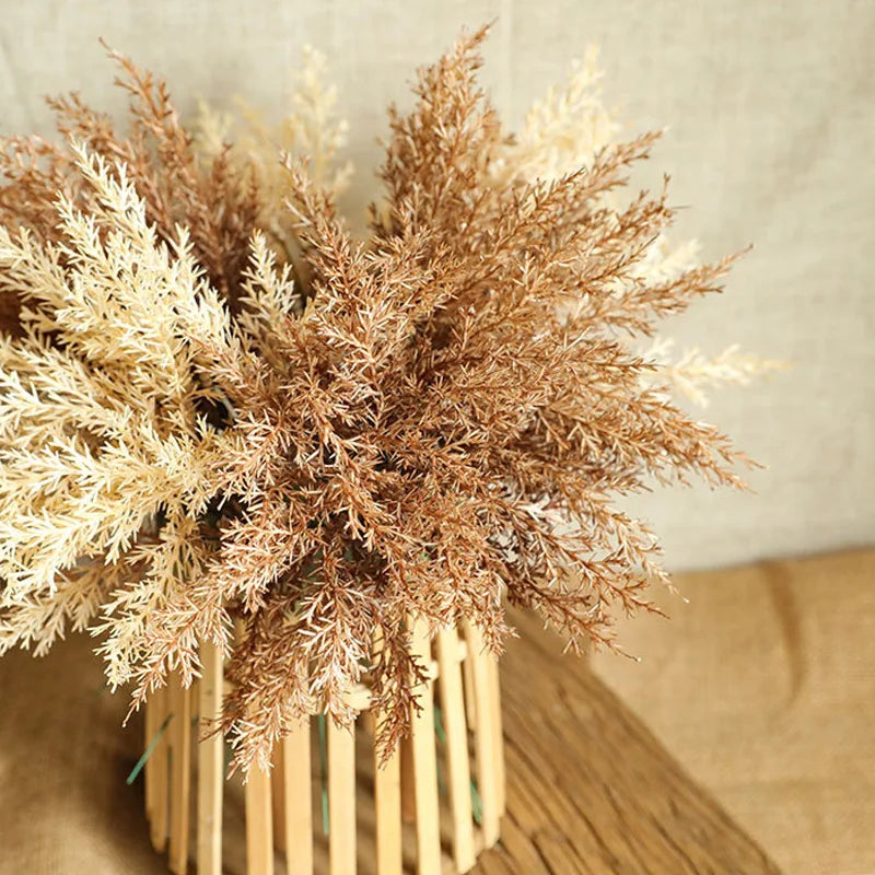 6pc/Lot High Quality Plastic Artificial Flowers Room Home Autumn Wedding Deocration Bouquet Accessories Decor Coffee Fake Flower