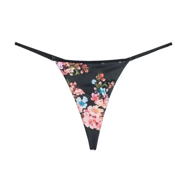 Bikini Thin-strap Cotton Lady thong Sexy Leopard Print T-Panty Lady G-string Seduction T-back Seamless Women's Underwear