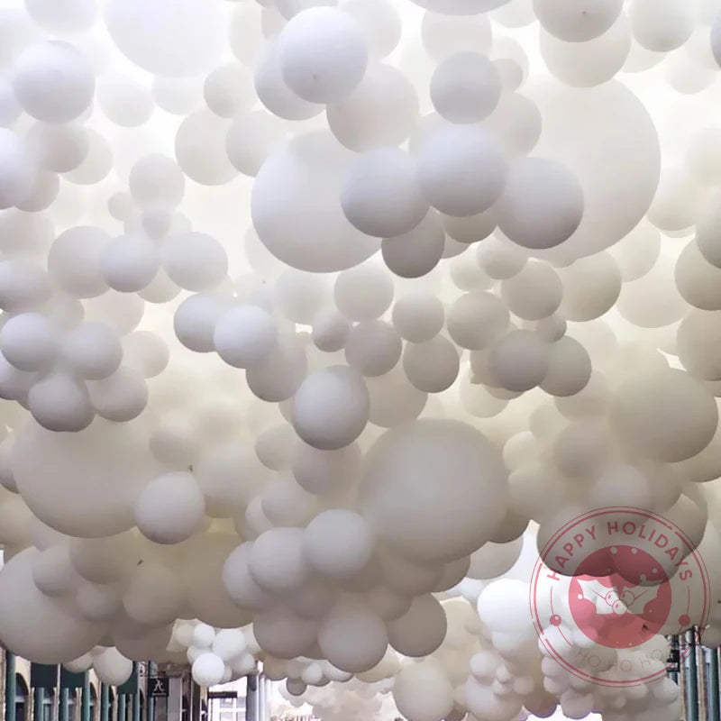 5" 10" 12" 18" 36" Matte Pure White Balloons Wedding Decoration Birthday Party Baby Shower Globos Round Latex Helium Balloon