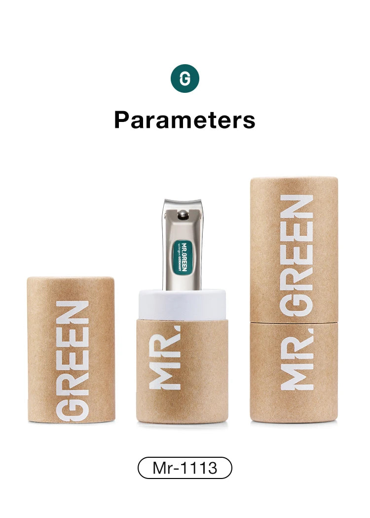 MR.GREEN Nail Clippers Stainless Steel Curved blade Clipper Fingernail Scissors Cutter Manicure tools trimmer with nail files