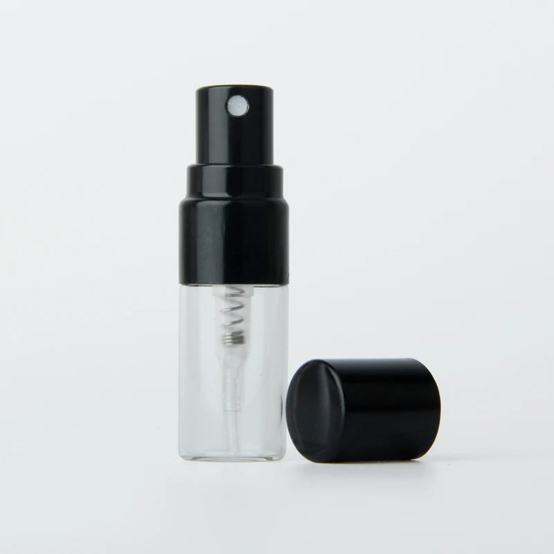 100Pieces/lot 2ml Mini Refillable Perfume Bottle For Sample Spray Bottle Metal Atomizer Portable Travel Gift Cosmetic Container