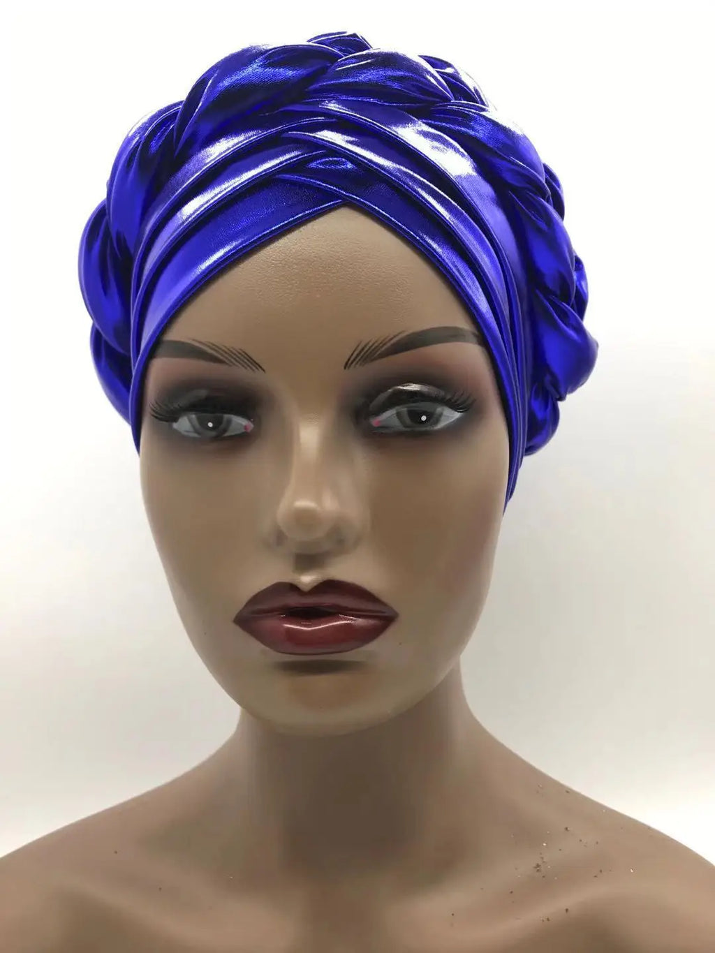 Premium Women's Braided Turban Headwrap - Auto Gele Headtie - Stylish Headscarf Bonnet