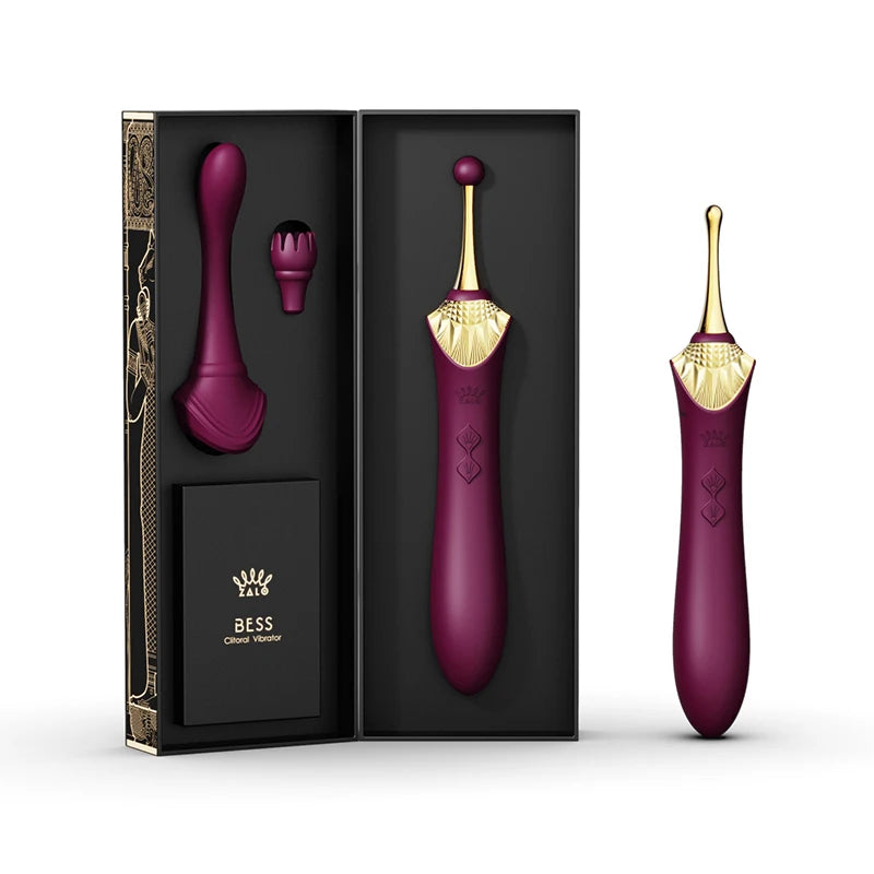 ZALO BESS 2.0 G-spot vibrator soft silicone clitoral stimulation usb Double motor Retro massager adult sex toys for women