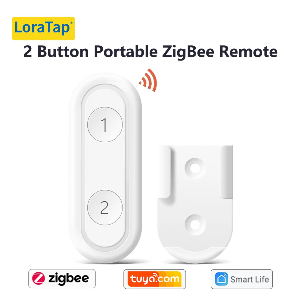 LoraTap ZigBee 3.0 Wireless 14 EU US Push Button Remote Tuya Scene Automation Control Switch Smart Life App Hub Need