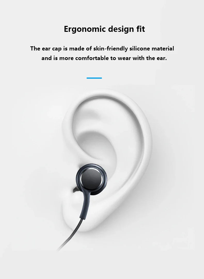 Premium Wired In-Ear Sports Earbuds with Mic, 3.5mm, Noise-Isolating Subwoofer