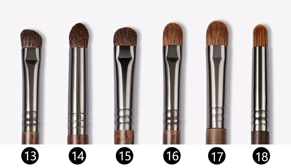 OVW Natural Goat Hair Makeup Brushes Set Professional Kit brocha maquillaje pedzle do makijazu blending smudging brush shader