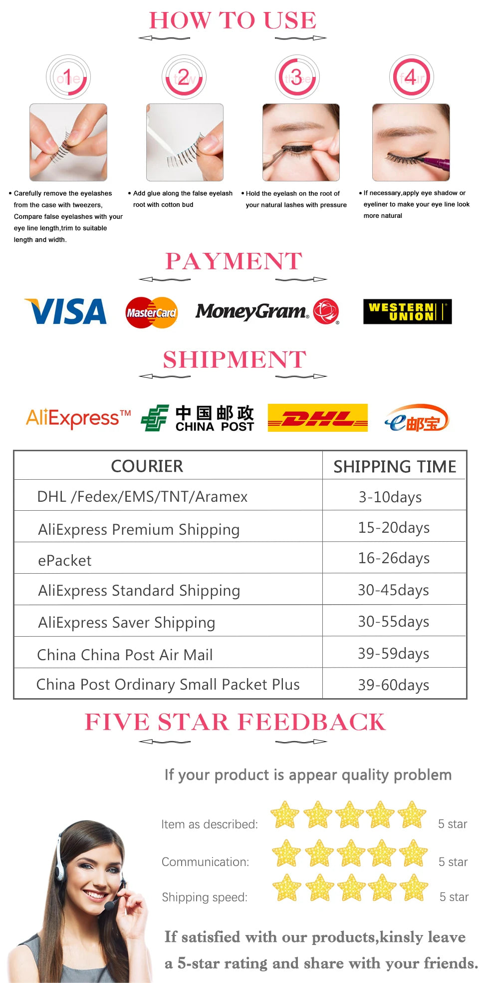 YSDO Upgrade Magnetic False Eyelashes 5 pair Set Eyelash Extension 3D Natural Lashes 3-Step Press On Fake Lash Handmade EyeLash