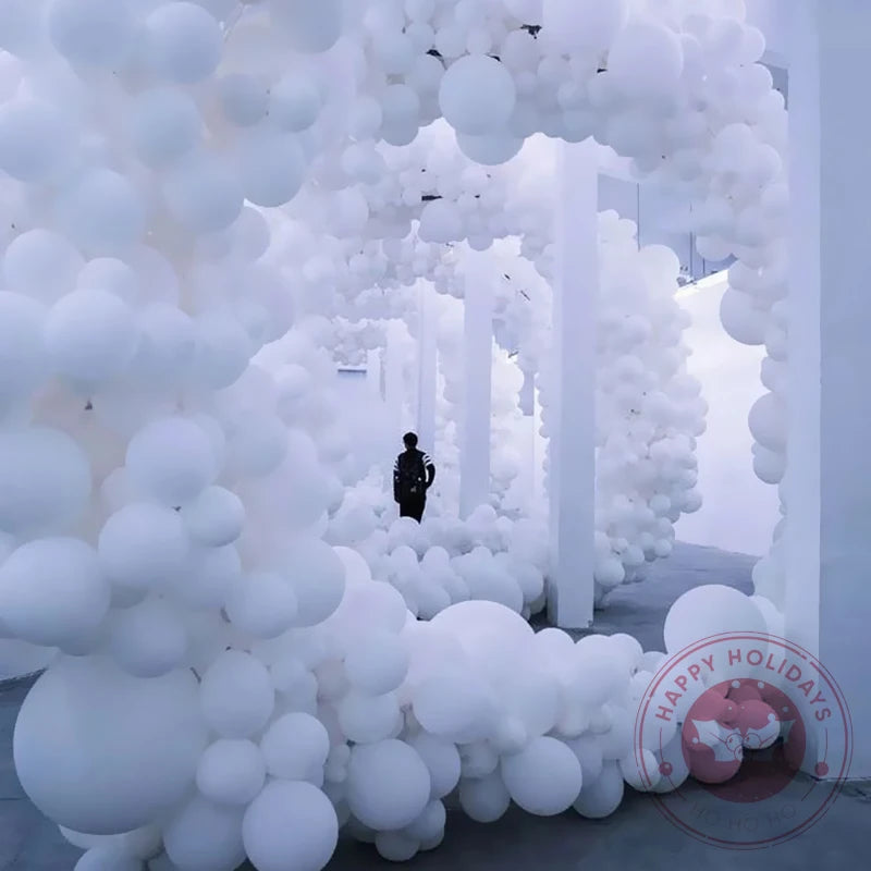 5" 10" 12" 18" 36" Matte Pure White Balloons Wedding Decoration Birthday Party Baby Shower Globos Round Latex Helium Balloon