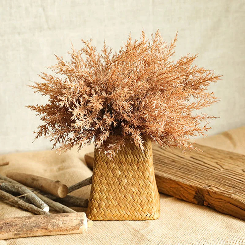 6pc/Lot High Quality Plastic Artificial Flowers Room Home Autumn Wedding Deocration Bouquet Accessories Decor Coffee Fake Flower