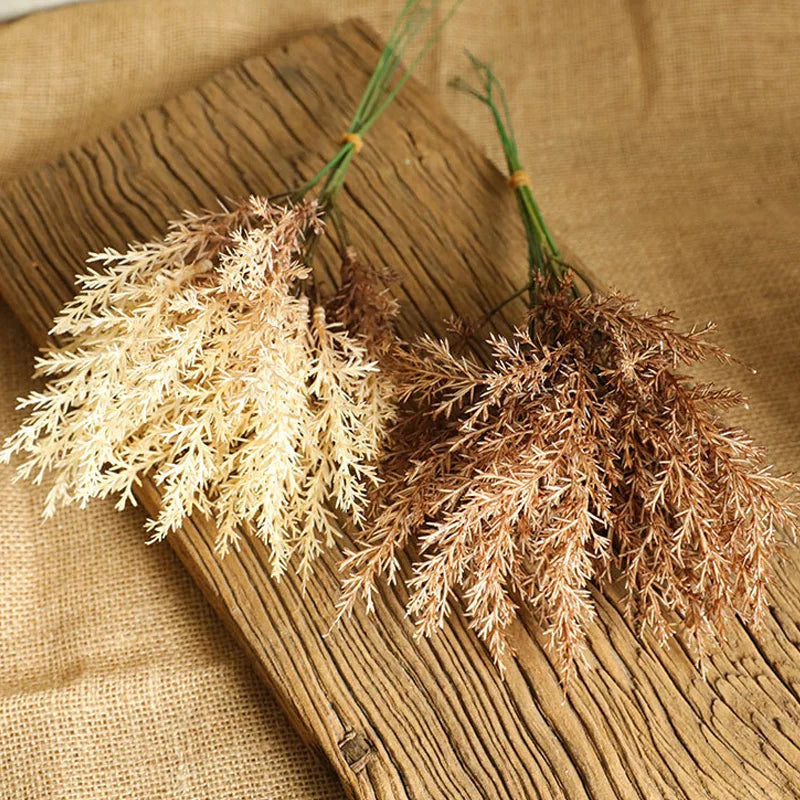 6pc/Lot High Quality Plastic Artificial Flowers Room Home Autumn Wedding Deocration Bouquet Accessories Decor Coffee Fake Flower