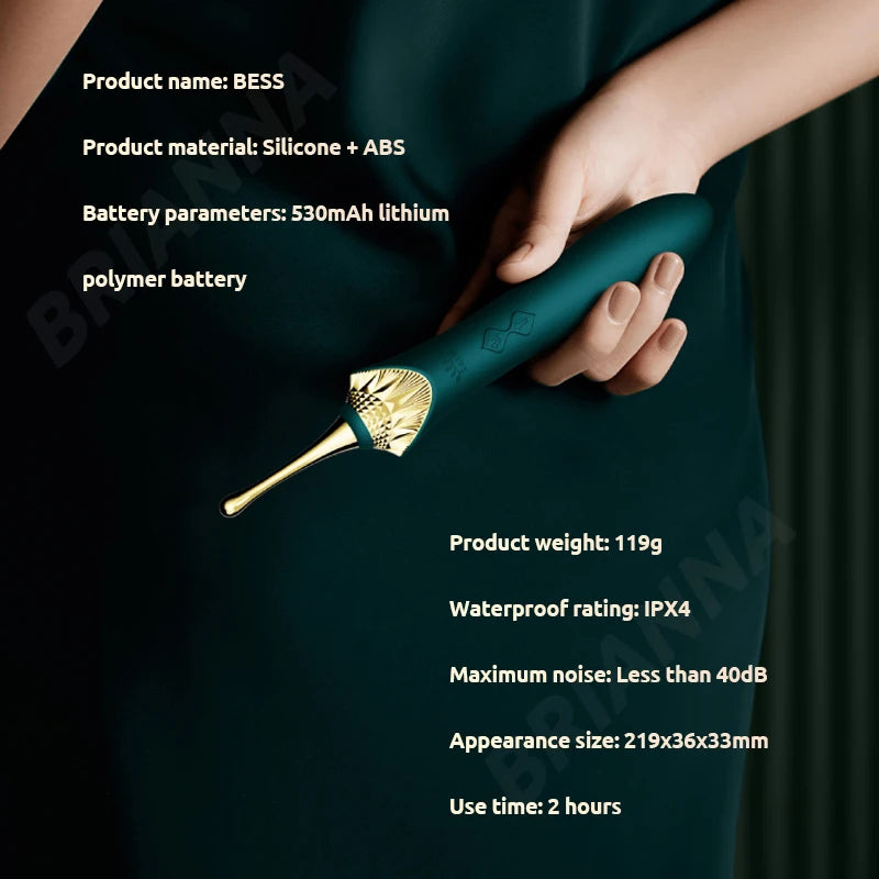 ZALO BESS 2.0 G-spot vibrator soft silicone clitoral stimulation usb Double motor Retro massager adult sex toys for women