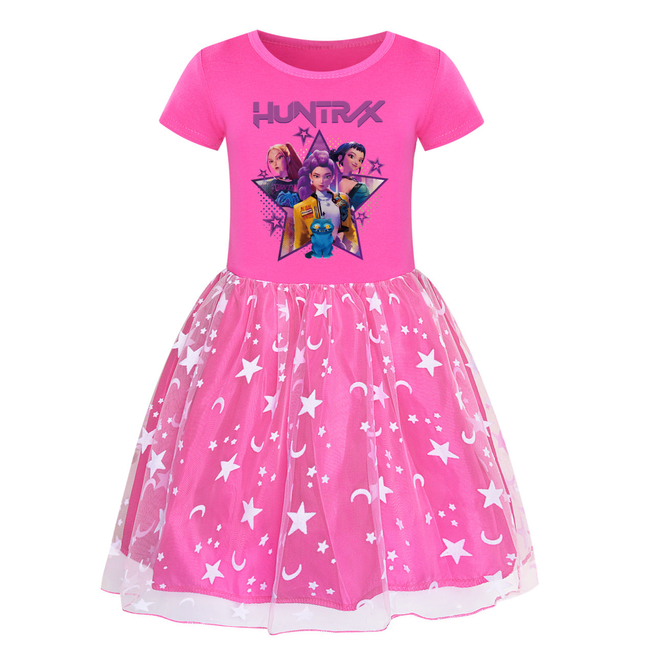 KPop Demon Hunters Dress Kid's Casual Summer Clothes Cute Baby Girls Princess  Dresses Party Cosplay Costume Dress Vestidos Gift