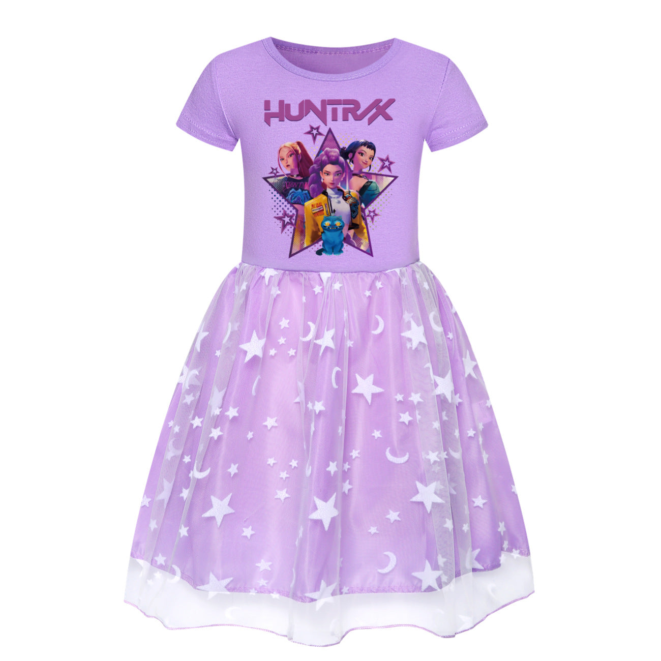 KPop Demon Hunters Dress Kid's Casual Summer Clothes Cute Baby Girls Princess  Dresses Party Cosplay Costume Dress Vestidos Gift