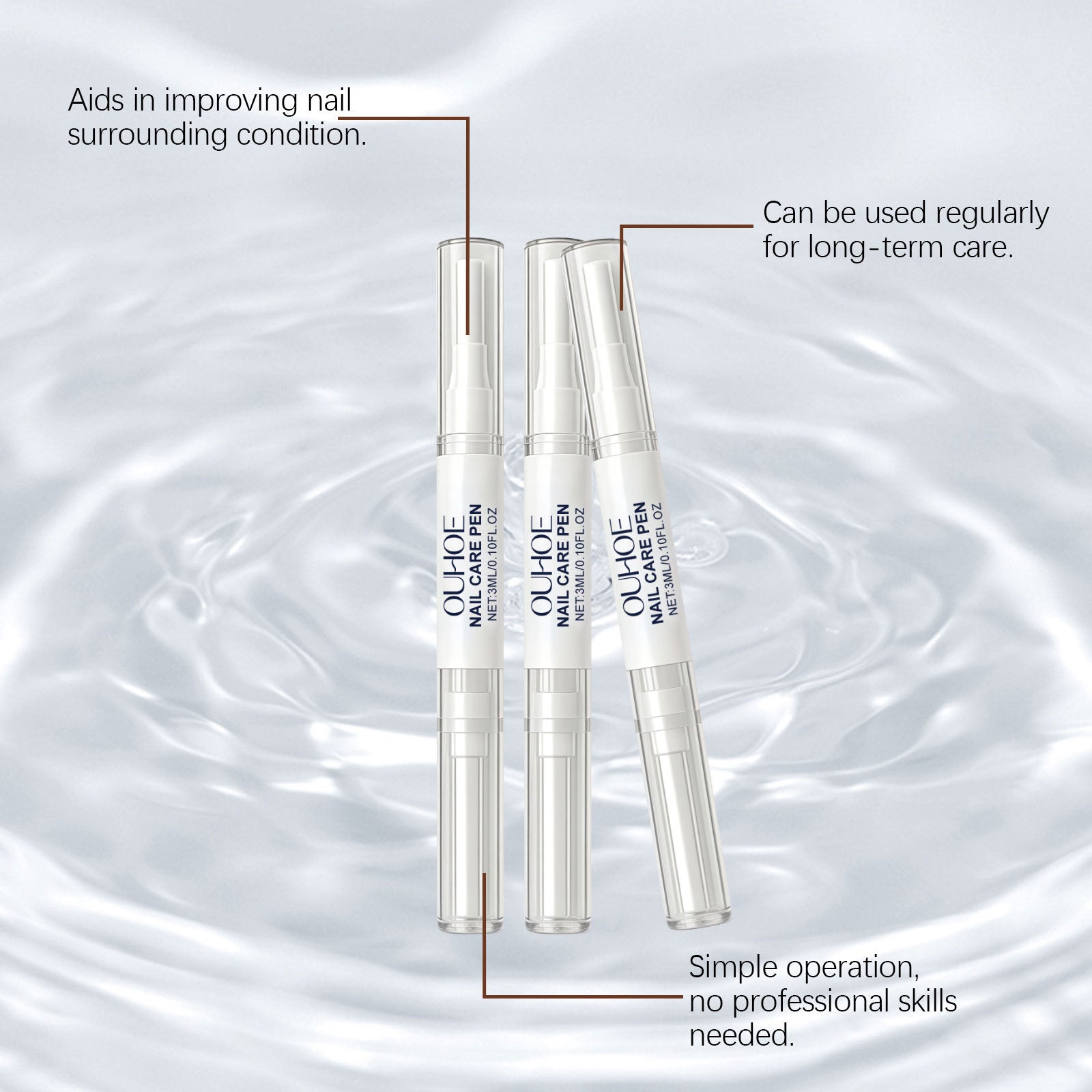 Nail Growth Serum Liquid Anti Paronychia Strengthener Moisture Nourishing Prevent Agnail Repair Damaged Cracked Nails Care Pen