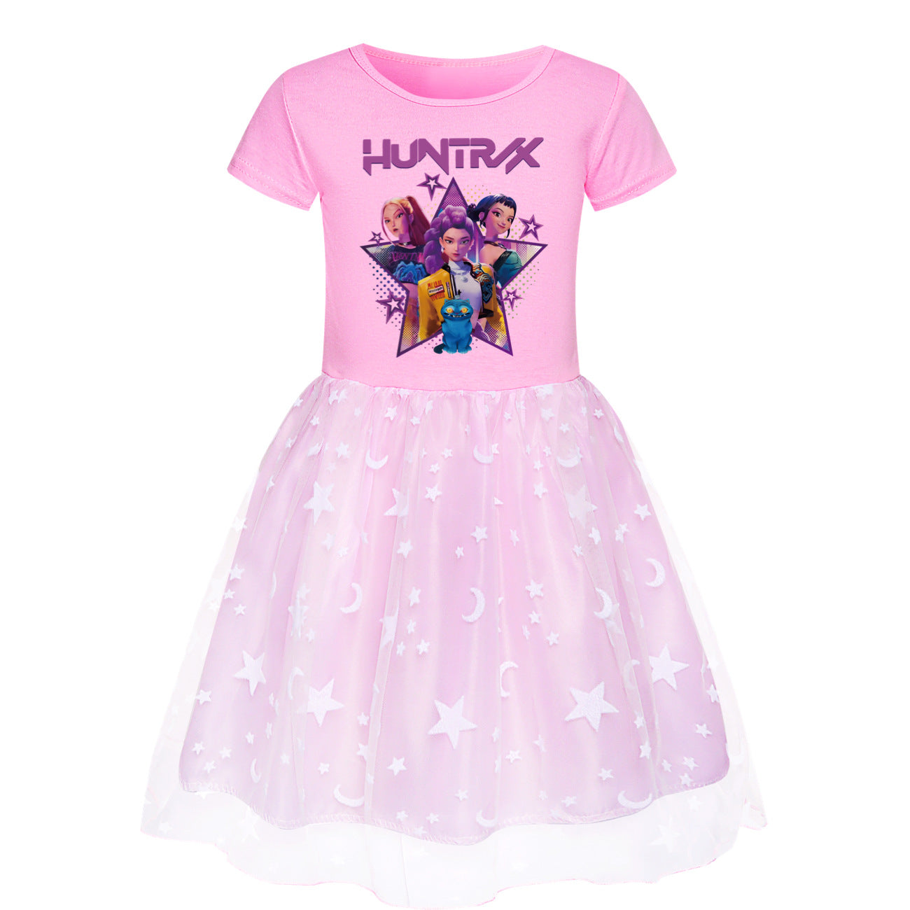 KPop Demon Hunters Dress Kid's Casual Summer Clothes Cute Baby Girls Princess  Dresses Party Cosplay Costume Dress Vestidos Gift